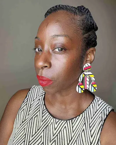 Protective Twist Bun Updo on Older Black Women