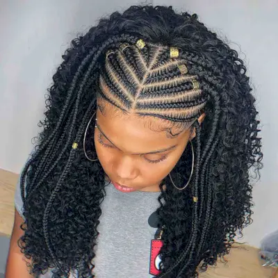 Fulani-Style Box Braids