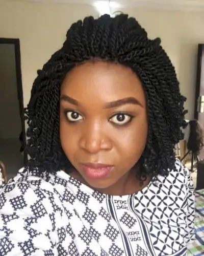 Effortlessly chic kinky twist bob