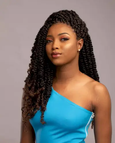 Stunning braided kinky twists