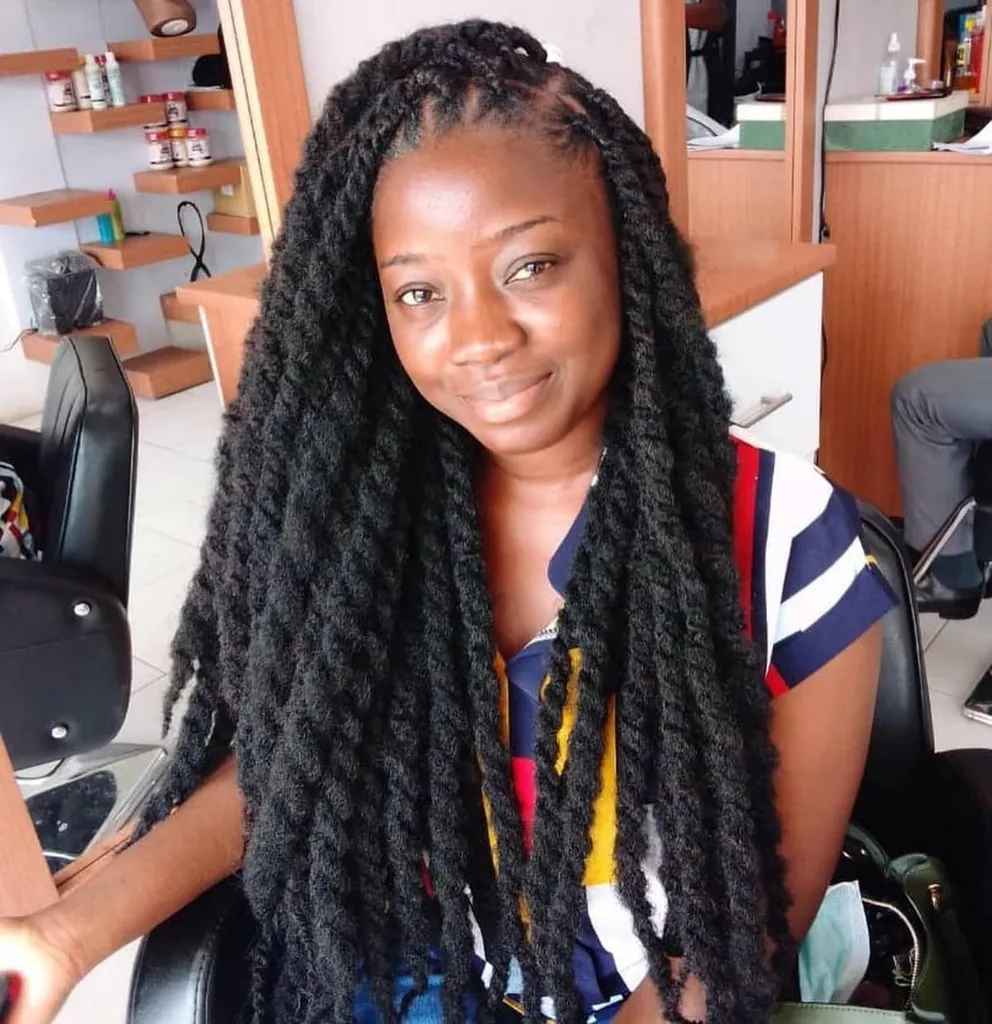 Feminines Häkel-Marley-Haar' title=