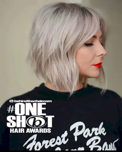 icy silver hair color
