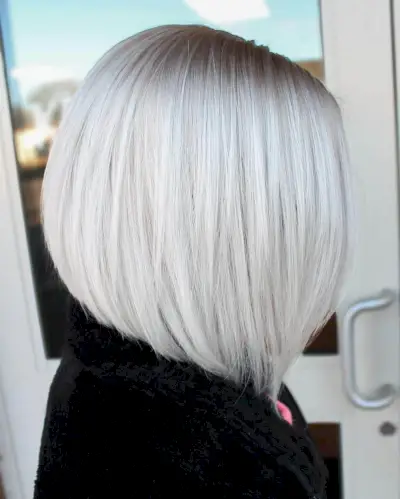 White as Snow on Shoulder-Length Tresses