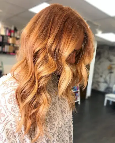 Sun-Kissed Strawberry Blonde Hue
