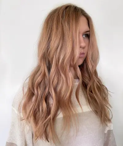 Subtle Strawberry Blonde Tint