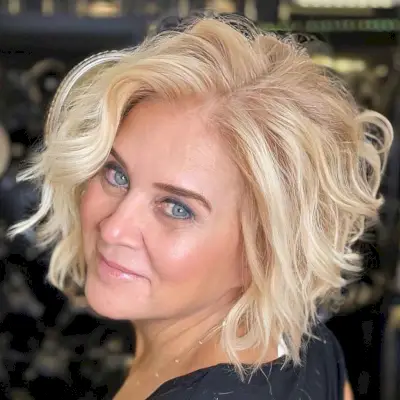 a-line sun-kissed blonde beach waves