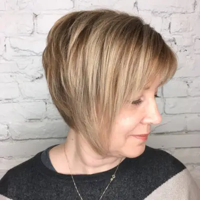 Brown blonde for women over 50