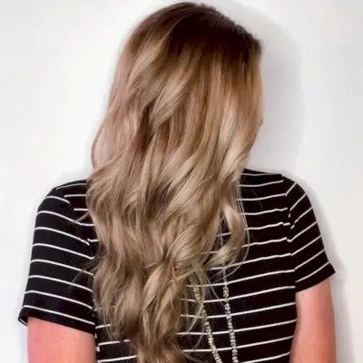 caramel blonde lowlights