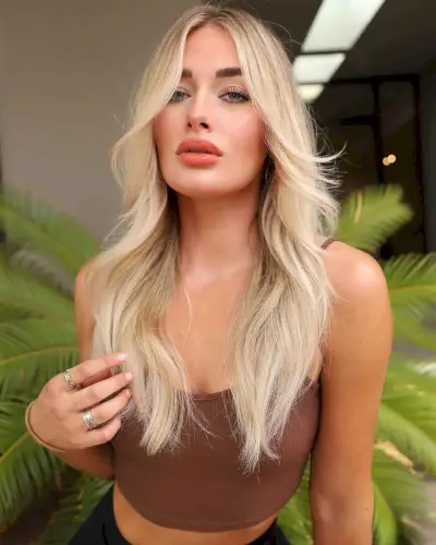 modern day chamomile blonde long hair