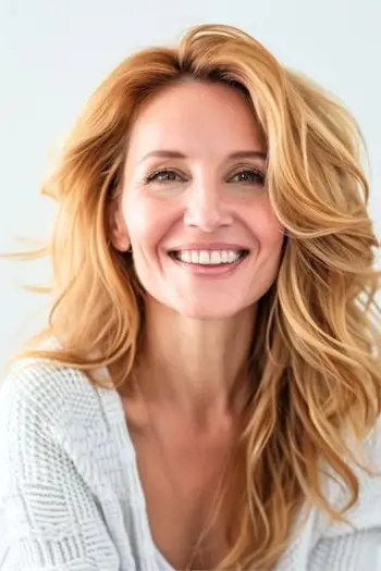 Idea colore capelli biondo fragola miele onde.