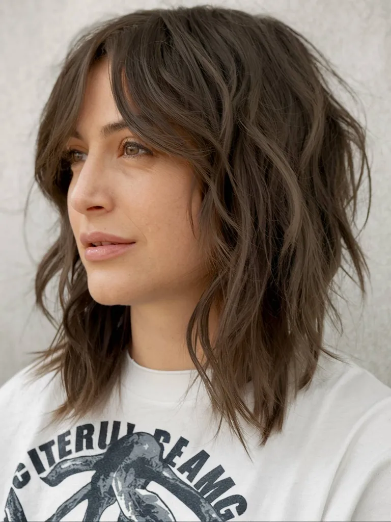 Shaggy lobis moterims nuo 40 metų su švelniomis bangomis' title=