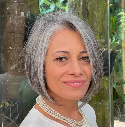 Perfectly Cut Graduated Bob for Older Ladies