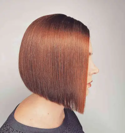 Straight Red Bob with Graduation