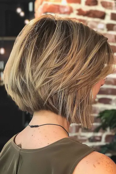 Shaggy graduated bob