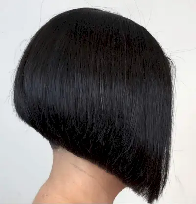 Graduated bob for thick hair
