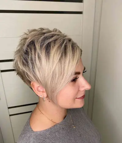 Spiky Asymmetrical Pixie Crop