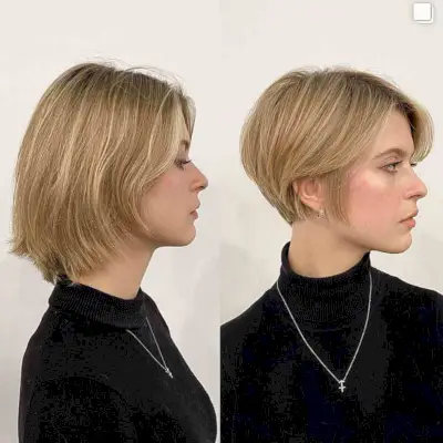 Long Blonde Bixie Hair