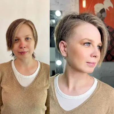 Pixie Undercut on Straight Hair