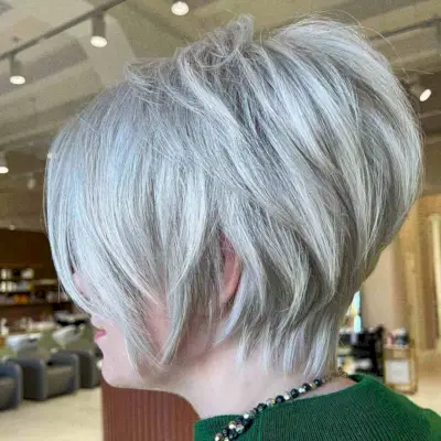 Graduated Pixie Bob for Thick Hair