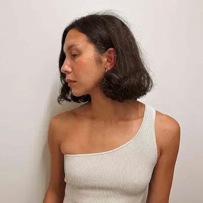 Neck-Grazing Soft Tousled Italian Bob