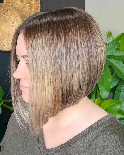 Elevated Neck-Length Bob Haircut