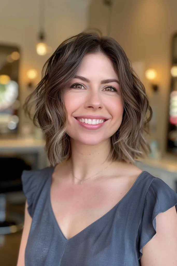 Getextureerde ruige bob voor dun, fijn haar' title=