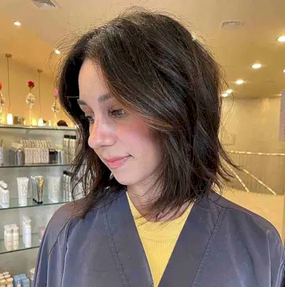 Shagged Lob with Subtle Layers