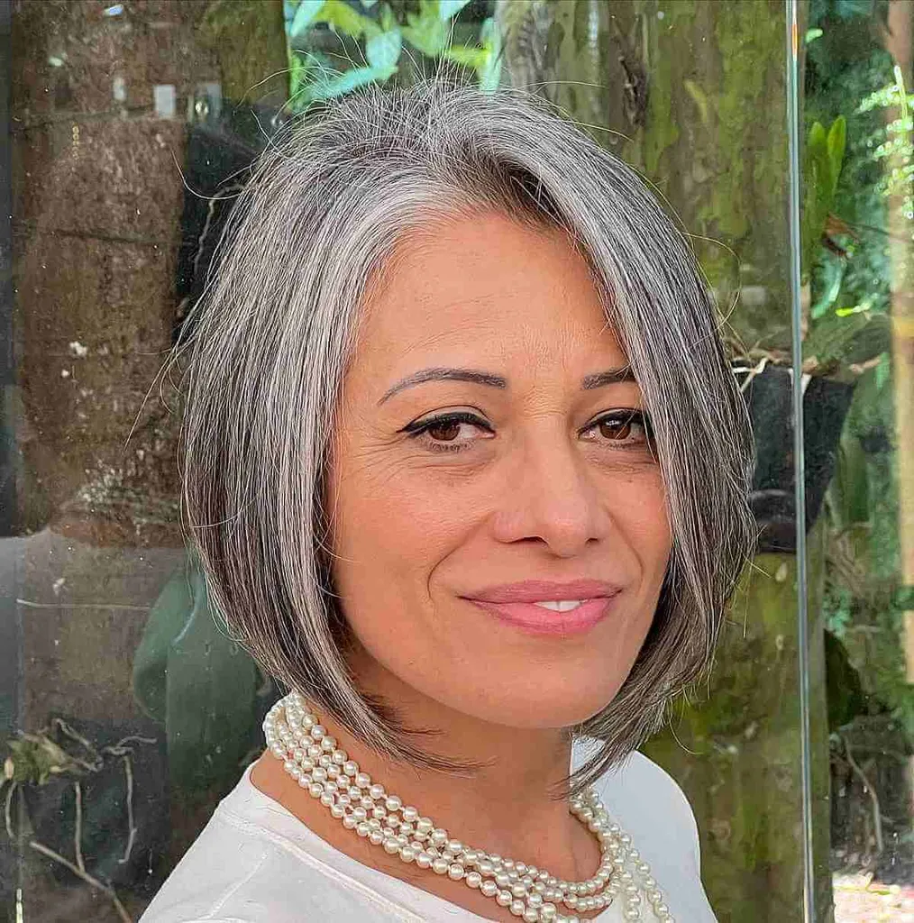 Perfekt kuttet uteksaminert Bob for eldre damer' title=