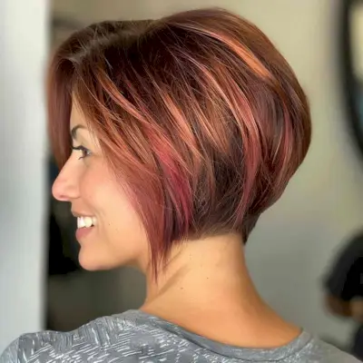 Short Stacked Bob with an Undercut