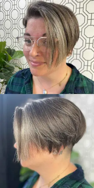 Bob with Stacked Layers and an Undercut