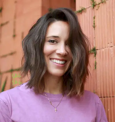 Side-Parted Long Wavy Bob