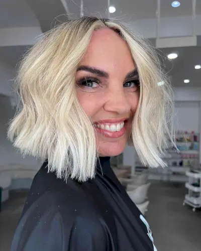 Chin-Length Blunt Bob for Thick Hair