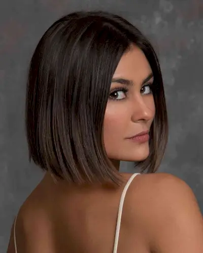 Sleek Chin-Length Bob Cut on Fine Hair
