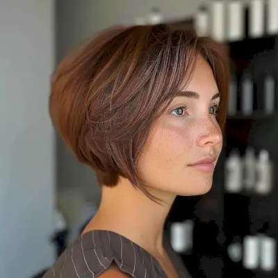 Swing bob haircut for fine hair