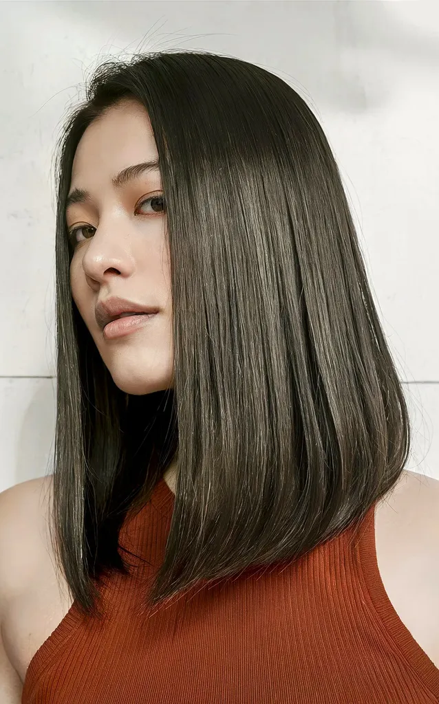 gluda ļoti gara boba frizūra' title=