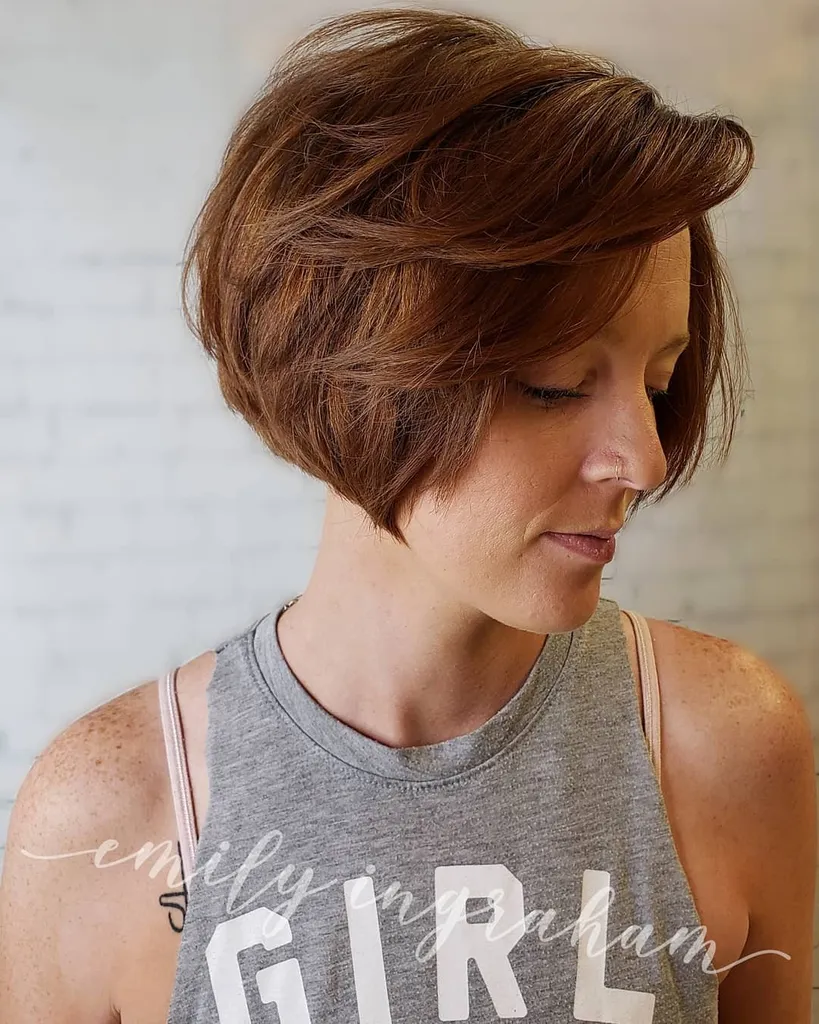 Trumpo swing bob kirpimo idėja' title=