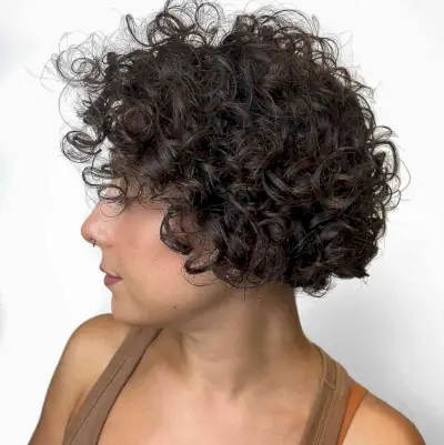 Curly Bob for Thick Hair