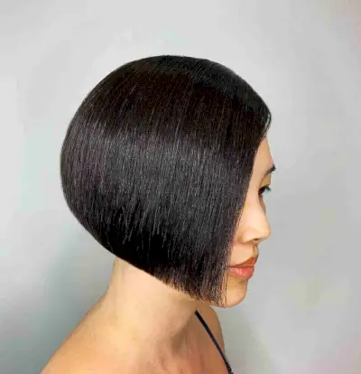 Sleek Short Stacked Inverted Bob