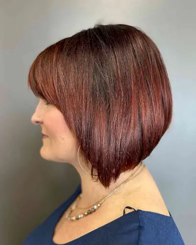 Artsy and Modern Swing Bob with Bangs