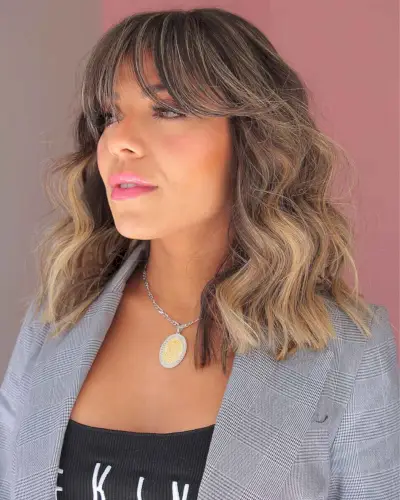 Very Long Bob with Bardot Bangs