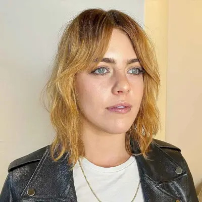 Long Bob with Short Curtain Bangs