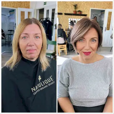 Amazing Side-Parted Bob Makeover