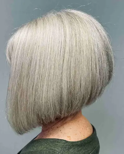 Angled Bob for Older Women