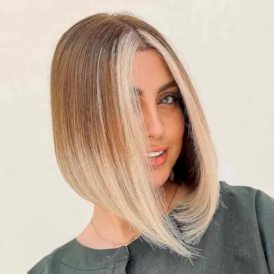 Edgy Take on a Classic Angled Bob