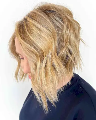 Texturized Balayaged Angled Lob