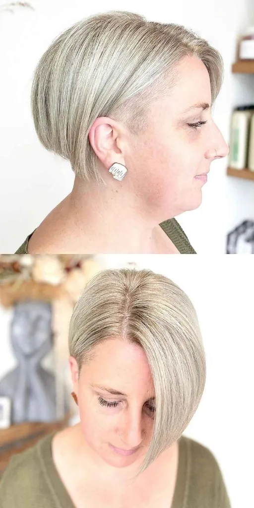 Vienkāršs Pixie Bob Undercut sievietēm, kas vecākas par 30 gadiem' title=