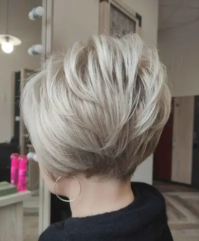 stacked bob with a nice back view