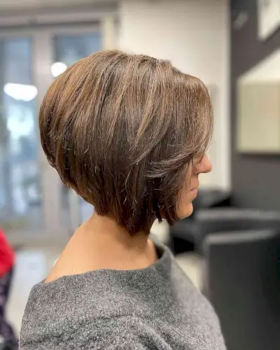 soft brown bob that