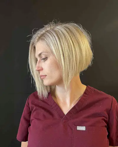 Softly Textured A Line Bob