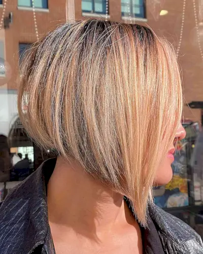 Sheared A-Line Bob